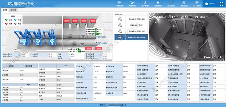 泵站遠(yuǎn)程監控系統界面