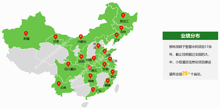 灌區(qū)信息化項目分(fēn)部範圍